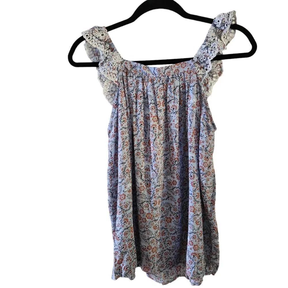 Fever Printed Off The Shoulder Rayon Tank Top Size Small - Picture 8 of 8